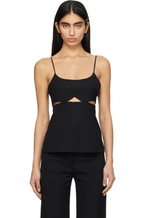 Victoria Beckham Black Cut-Out Camisole