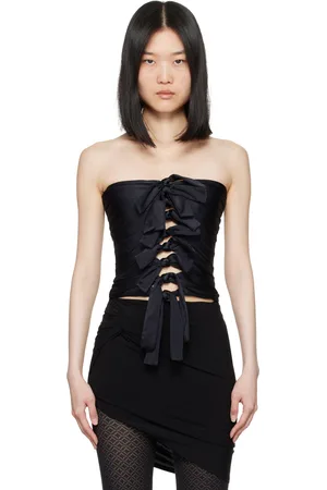 COPERNI Black Knotted Gala Tube Top