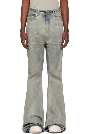 Rick Owens Blue Porterville Bolan Bootcut Jeans
