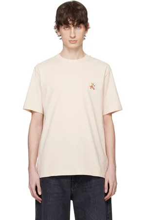 Maison Kitsuné Beige Speedy Fox Patch Comfort T-shirt