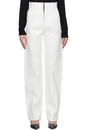 Maison Margiela White Tailoring Trousers