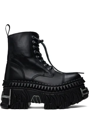 Vetements Black New Rock Edition Combat Boots