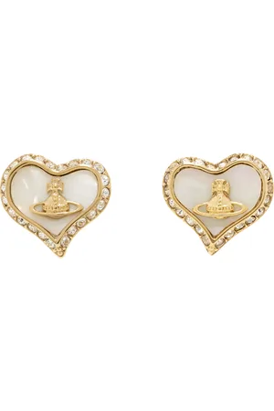Vivienne Westwood Gold & White Petra Earrings