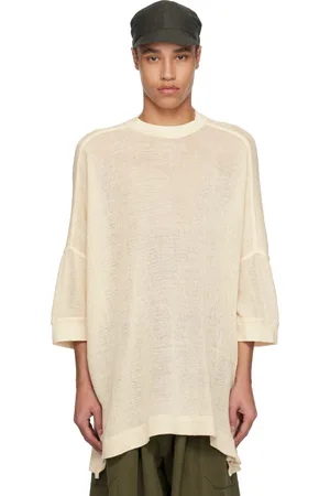JAN JAN VAN ESSCHE Off-White O-Project Mesh Jersey Boubou T-shirt