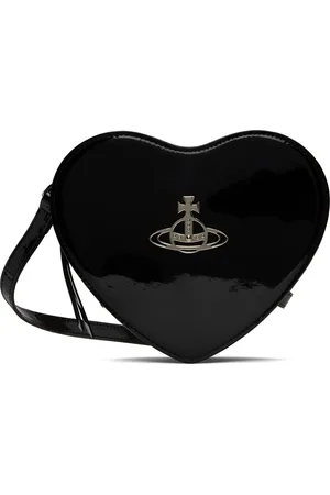 Vivienne Westwood Black Louise Heart Crossbody Bag
