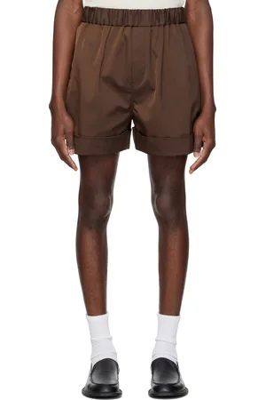 Recto Brown Roll-Up Banding Shorts