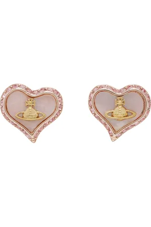 Vivienne Westwood Gold & Pink Petra Earrings