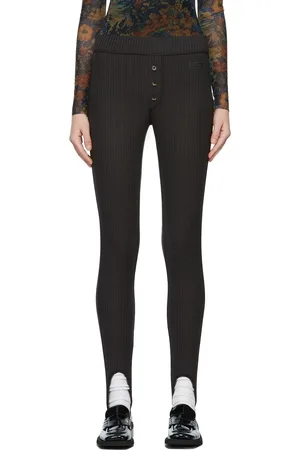Ganni Black Stirrup Leggings