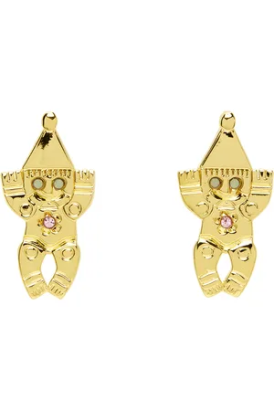 Chopova Lowena Gold Gnome Earrings