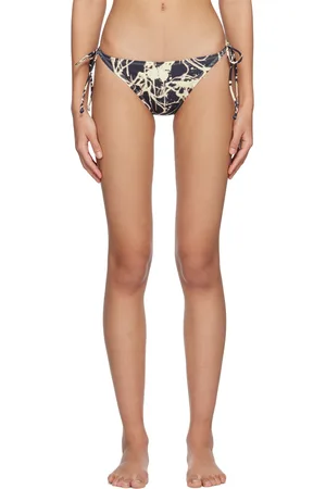 lesugiatelier Black Graphic Bikini Bottom