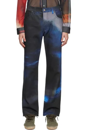 Serapis SSENSE Exclusive Navy Streams Jeans
