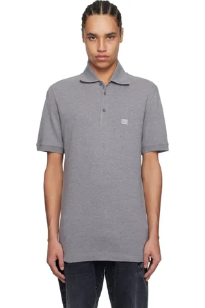 Dolce & Gabbana Gray Branded Tag Cotton Polo