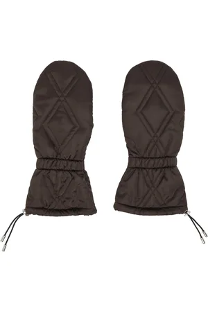 Chopova Lowena Brown Puffer Gloves