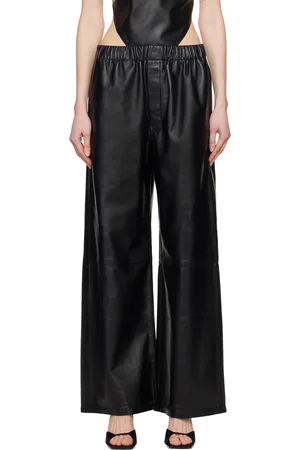 Ludovic De Saint Sernin Black Boxer Leather Pants