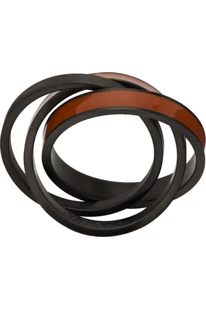 Ermenegildo Zegna Brown & Black Infinity Ring