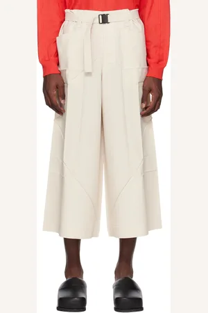 Issey Miyake Off-White Edge Trousers