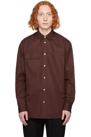 Jil Sander Burgundy Pocket Shirt