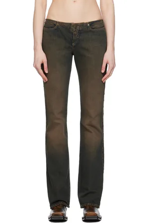 Guess Brown & Blue Eyelet Jeans