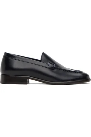 The Row Navy Mensy Loafers
