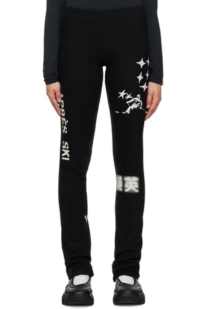 OPEN YY Black Printed Leggings