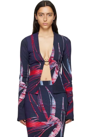 Louisa Ballou Multicolor Classic Cardigan