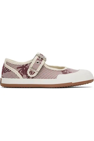 Vivienne Westwood Red & White Animal Gym Bar Ballerina Flats