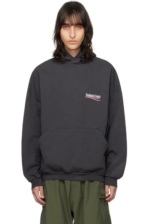 Balenciaga Gray Political Campaign Hoodie