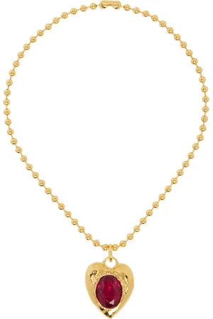 Mondo Mondo Gold & Red Pacha Necklace