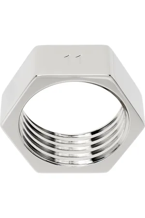 Maison Margiela Silver Nut Wide Ring