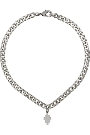 MARCELO BURLON Silver Cross Pendant Necklace