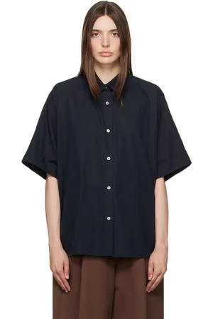 STUDIO NICHOLSON Navy Sira Shirt