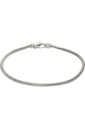 TOM WOOD Silver Snake Slim Bracelet