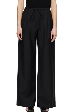 Rohe Black Relaxed Drawstring Trousers