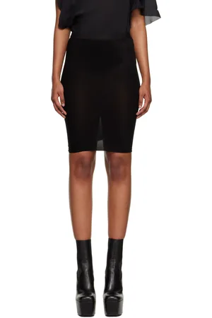Rick Owens Black Tube Skirt