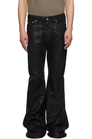 Rick Owens Black Hollywood Bias Bootcut Jeans