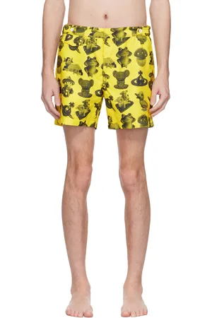 Vivienne Westwood Yellow Figurines Classic Swim Shorts