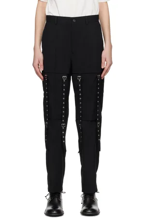 NOIR KEI NINOMIYA Black Wool Oxford Trousers