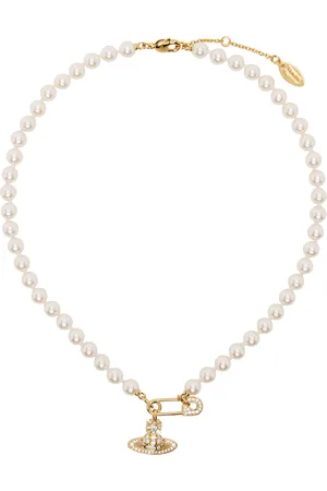 Vivienne Westwood Gold & White Lucrece Faux-Pearl Necklace