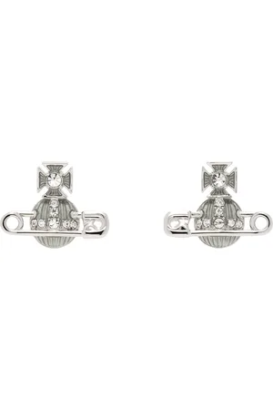 Vivienne Westwood Silver & Blue Kitty Earrings