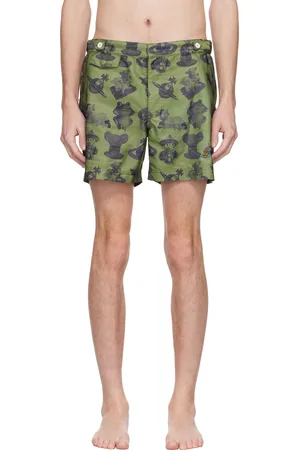 Vivienne Westwood Green Figurines Classic Swim Shorts