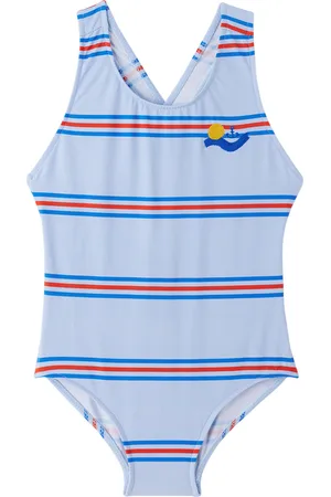 Bonmot Kids Blue Striped Swimsuit