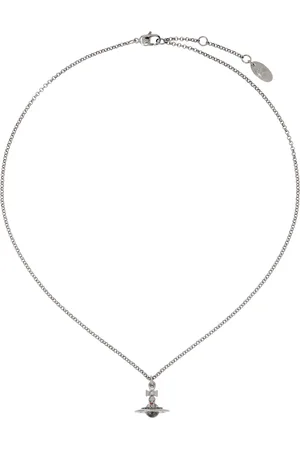 Vivienne Westwood Gunmetal New Petite Orb Pendant Necklace