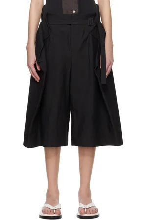 Issey Miyake Black Fold To Form Shorts