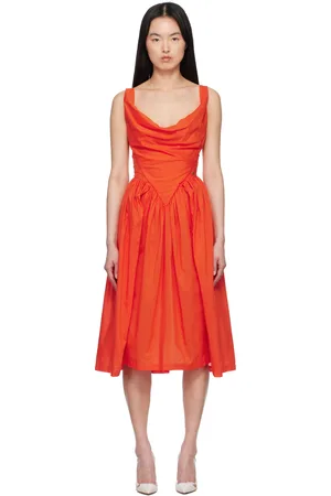 Vivienne Westwood Orange Sunday Midi Dress