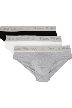 Vivienne Westwood Three-Pack Multicolor & Gray Band Slip Briefs