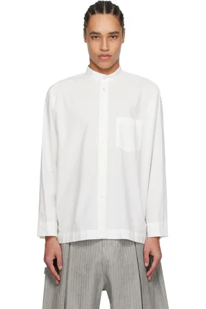 Issey Miyake White Streamline Shirt