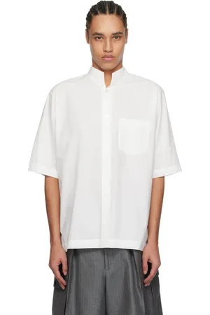 Issey Miyake White Streamline Shirt