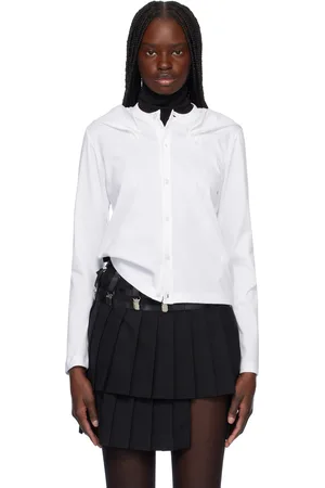 NOIR KEI NINOMIYA White Cotton Ponte Shirt