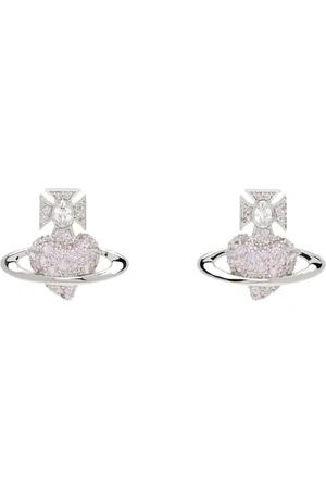 Vivienne Westwood Silver & Purple Agnatha Earrings