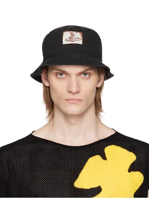 Vivienne Westwood Black Cotton Twill Bucket Hat